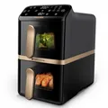 Philips NA462 Heißluftfritteuse 2750W 10L Digital 6 Programme Schwarz Gold