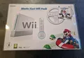 Nintendo Wii Mario Kart Pack 512MB Weiß Spielekonsole (PAL) Aus Sammlung TOP