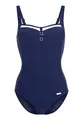 Lascana Damen Damen Badeanzug mit Kontrastdetails & Shaping-Einsatz