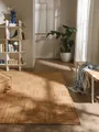 benuta Pure Jute Teppich Jutta - Natur 60x100 cm - Handgewebter Wohnzimmerteppich - Natürliches Boho Design - Für Fußbodenheizung geeignet
