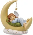 Goebel Engelfigur Schutzengel - Kuschelige Mondnacht, Weihnachtsdeko, Höhe ca. 11 cm (1 St), Sammlerfigur, Weihnachtsfigur, Dekofigur aus Biskuitporzellan