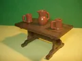 PLAYMOBIL 5422 RUSTIKALER TISCH 8 CM MIT KRUG UND TASSEN, NEUWERTIGER ZUSTAND