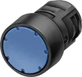 Siemens 3SB20010AF01 3SB2001-0AF01 Leuchtdrucktaster Betätiger flach, Frontring Kunststoff Knopf Schwarz, Blau 1St.