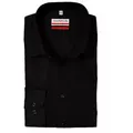 MARVELIS Langarmhemd Modern Fit modern FitHaifisch schwarz 47