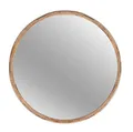 nielsen HOME Rundspiegel, Ø 40 cm, Holz, Natur, Wandspiegel für alle Wohnbereiche, Mauro