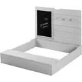 Roba Sandkasten, Grau, Holz, Quadratisch, 88x65.5x85 cm, unisex, Outdoor Spielzeug, Sandkästen