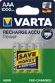 VAR R2U 4X1000 - NiMh Akku, AAA (Micro), 1000 mAh, 4er-Pack