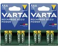 8x Varta Power Akkus AAA Micro 1000 mAh aufladbare Batterien 8 Stück Accus