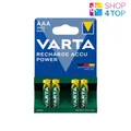 4 Varta Recharge Accu Power Aaa Hr03 Batterien 1.2V 1000Mah Nimh Micro NEW