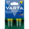 4x VARTA-Akku 1,2V Micro AAA HR03 1000mAh 5703 Rechargeable Accu R2U ReadyToUse