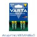 4 x Varta Recharge Accu Power 5703 1000mAh AAA Micro HR03 1,2V Akku im Blister
