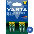 4X Varta Wiederaufladbare Batterien AAA 1000mAh BLI 4