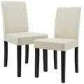 [en.casa] Esszimmerstuhl-Set, Creme, Holz, 42x90x48 cm, Esszimmer, Stühle, Esszimmerstühle, Vierfußstühle