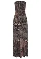 LASCANA Maxikleid mit Animalprint, Bandeau-Kleid, Sommerkleid, schulterfrei