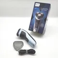 Philips Shaver 3000X Series X3053/00 Elektrischer Nass- und Trockenrasierer, Rotationstrasierer, Blau, PowerCut blade system; 27 self-sharpening blades; 55.000 cuts/minute, Replace every 2 yrs with SH30, 2 Jahr(e), Akku
