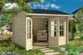 44 mm Gartenhaus Alex ISO 320x270 cm Blockhaus Gerätehaus Holzhaus Holz Schuppen