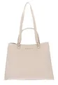 VALENTINO Stereo Re Shopping Bag Schultertasche Tasche Ecru beige Neu