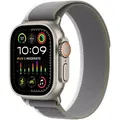Watch Apple Watch Ultra 2 (2023) LTE 49mm Natural Titanium Case with Trail Loop S/M - Green/Grey