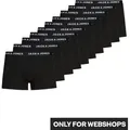 Jack & Jones Boxershorts JACFLOWER Microfiber mit Logobund, Blumenprint und Stretchkomfort (Packung, 10-St., 10er-Pack) eng anliegend, Microfaser, schnelltrocknend schwarz XXL