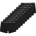 JACK AND JONES JACK&JONES Herren Boxer Shorts, 10er Pack - JACSOLID, Trunks, Baumwoll-Stretch, Logo einfarbig