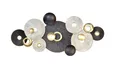 Wanddekoration METALL 882, schwarz/creme/gold, 140 x 7,6 x 67 cm