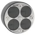 100mm Mauerdurchführung für Kabel/Rohre, geteilt, 4-fach (2x 6-32mm, 2x6-26mm)