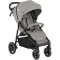 Joie Buggy Litetrax, Grau, Textil, 58x103x93.6 cm, EN 1888, Feststellbremse, Fußstütze abklappbar, Federung, 5-Punkte-Gurt, für Babyschale geeignet, Griff in Lederoptik, Transportsicherung, Einhand-Faltmechanismus, abnehmbarer Schutzbügel, Baby on Tour, Kinderwagen, Buggys