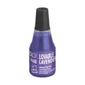 COLOP Nachfüllfarbe für MAKE Stempelkissen | Violett/Lila | 25 ml wasserbasierte Stempelfarbe mit praktischer Verstreichdüse | Lovable Lavender