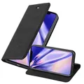 Cadorabo Hülle für Apple iPhone XR Schutz Hülle in Schwarz Handyhülle Etui Case Cover Magnetverschluss