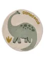 VERTBAUDET Runder Teppich Dinosaurier Minisaurus Grün TU