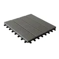 WOLFF FINNHAUS Fußboden, BxL: 30 x 30 cm, Wood-Plastic-Composite (WPC), anthrazit - grau