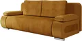 MIRJAN24 Schlafsofa Emma Cord, Sofa mit Bettkasten und Schlaffunktion, Polstersofa Couch vom Hersteller (Farbe: Poso 01 + Kronos 01)