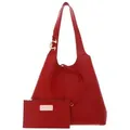 COCCINELLE Schultertasche Shopper (Set, 2-tlg), aus echtem Rindsleder rot L | 34 cm x 28 cm x 13 cm