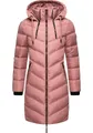 Marikoo Wintermantel Armasa modischer Damen Winter Steppmantel mit Kapuze