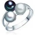 Valero Pearls Perlenring silber, mit Süßwasser-Zuchtperle silberfarben 54
