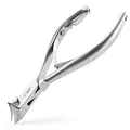 OTTO HERDER NAGELZANGE - Kopfschneider Fussnagelzange für starke Fußnägel 14cm aus Edelstahl 2 cm Schnittfläche - Nagelknipser auch für Fussnägel und dicke eingewachsene Zehennägel