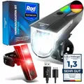 NEXTCOVER® Fahrradlicht Set mit [LightSense] Sensor & 11h Akkulaufzeit I USB