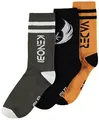 Obi Wan Kenobi Crew-Socken für Herren (3er-Pack), 43/46