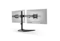 RICOO Monitor-Halterung Monitor Stand Tischhalterung für 2 Monitore TS8211, (bis 27 Zoll, VESA 75x75 und 100x100, 1-tlg., 2x 10 kg Belastbarkeit, von 33-69 cm (13"-27) Bildschirm-Diagonale, neigbar bis 90°, schwenkbar bis zu 30°, vertikal verstellbar)