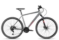 Axess Crossrad VERIS CROSS, 27 Gang Shimano RD-Alivio M3100-9 Schaltwerk, Kettenschaltung, hydraulische Scheibenbremse schwarz/grau