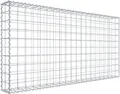 Gabione 200 cm x 100 cm x 20 cm (L x H x T), Maschenweite 10 cm x 10 cm, Spirale