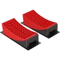 Auffahrkeile Wohnmobil 10cm 13,6t Auffahrkeile Set Mit 2 Rundkeilen, 2 Unterlegkeilen, 1 Gummimatte, 1 Wasserwaage Für Wohnmobil Und Wohnwagen - Wiltec