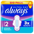 always Ultra Binde - Größe 2 - Long mit Flügeln BigPack 20 Damenbinde 20 Stück