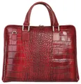 Samantha Look Aktentasche, echt Leder, Made in Italy