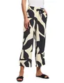 Street One Style LTD QR Emee Print HW Wide Leg Whale Tail Grey 34