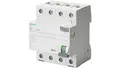 Fehlerstromschutzschalter 4P 40A 0,3A Typ A 5SV3644-6