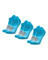 DANISH ENDURANCE Kurze Laufsocken, Atmungsaktive Sommer Sportsocken, Damen und Herren, 3 Paar, Karibik-Blau, 43-47