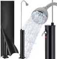 MONZANA® Solardusche 18 Liter mit Schutzhaube 60° UV-Beschichtet Gartendusche Campingdusche Regendusche Aluminium Pool Dusche Solar