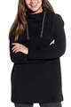 Vestino Damen Oversized Boxy Hoodie Kapuzen-Sweatshirt Strass-Band