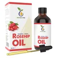 Hagebuttenöl BIO 120ml (Hagebuttenkernöl) - 100% kaltgepresst, Wildrosenöl vegan